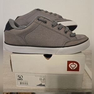 Circa Skateboarding Shoes Mens Size 11 Sneakers Gray Denim Blue Plaid